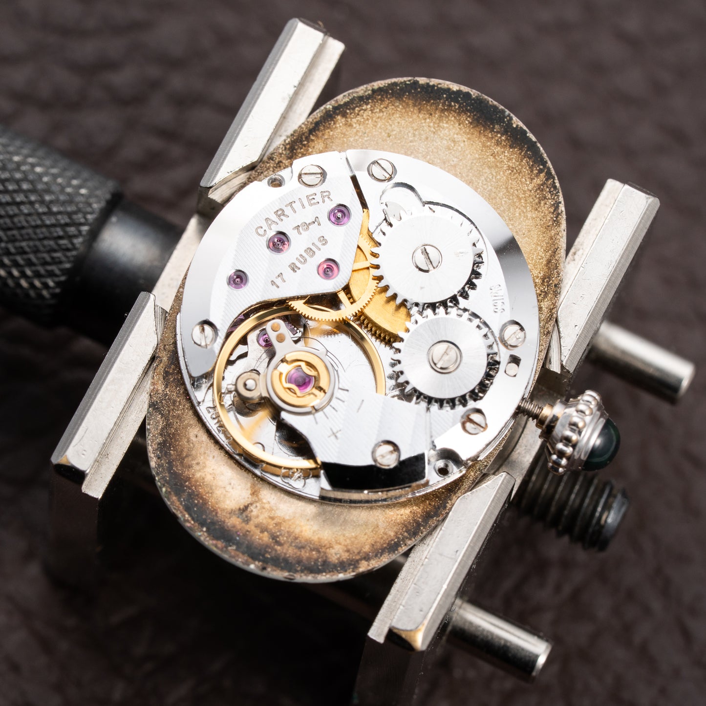 Cartier Baignoire Diamond Set White Gold 18K 'Paris' Dial Ref 78094 from 1970s