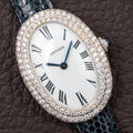 Cartier Baignoire Diamond Set White Gold 18K 'Paris' Dial Ref 78094 from 1970s