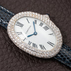 Cartier Baignoire Diamond Set White Gold 18K 'Paris' Dial Ref 78094 from 1970s