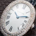 Cartier Baignoire Diamond Set White Gold 18K 'Paris' Dial Ref 78094 from 1970s