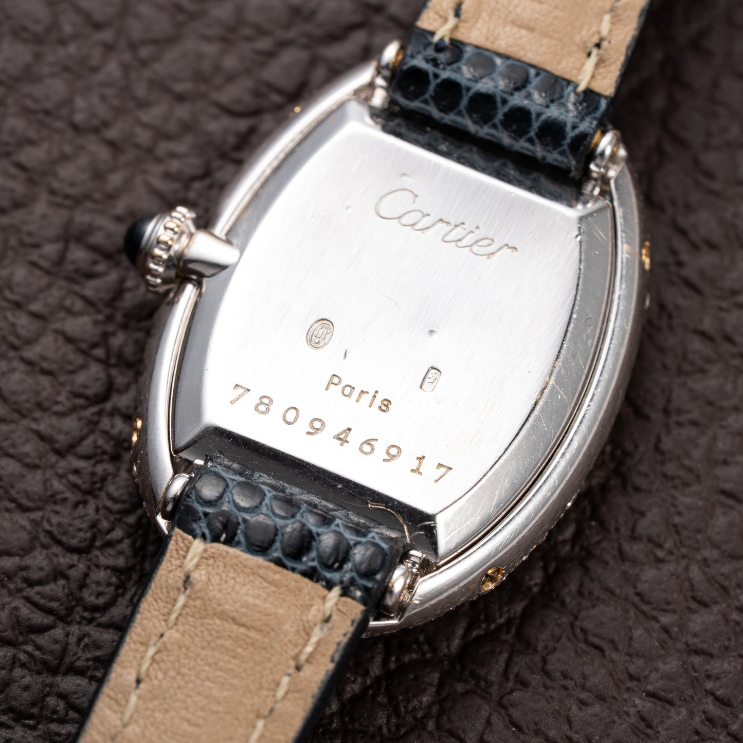 Cartier Baignoire Diamond Set White Gold 18K 'Paris' Dial Ref 78094 from 1970s