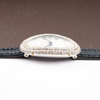 Cartier Baignoire Diamond Set White Gold 18K 'Paris' Dial Ref 78094 from 1970s