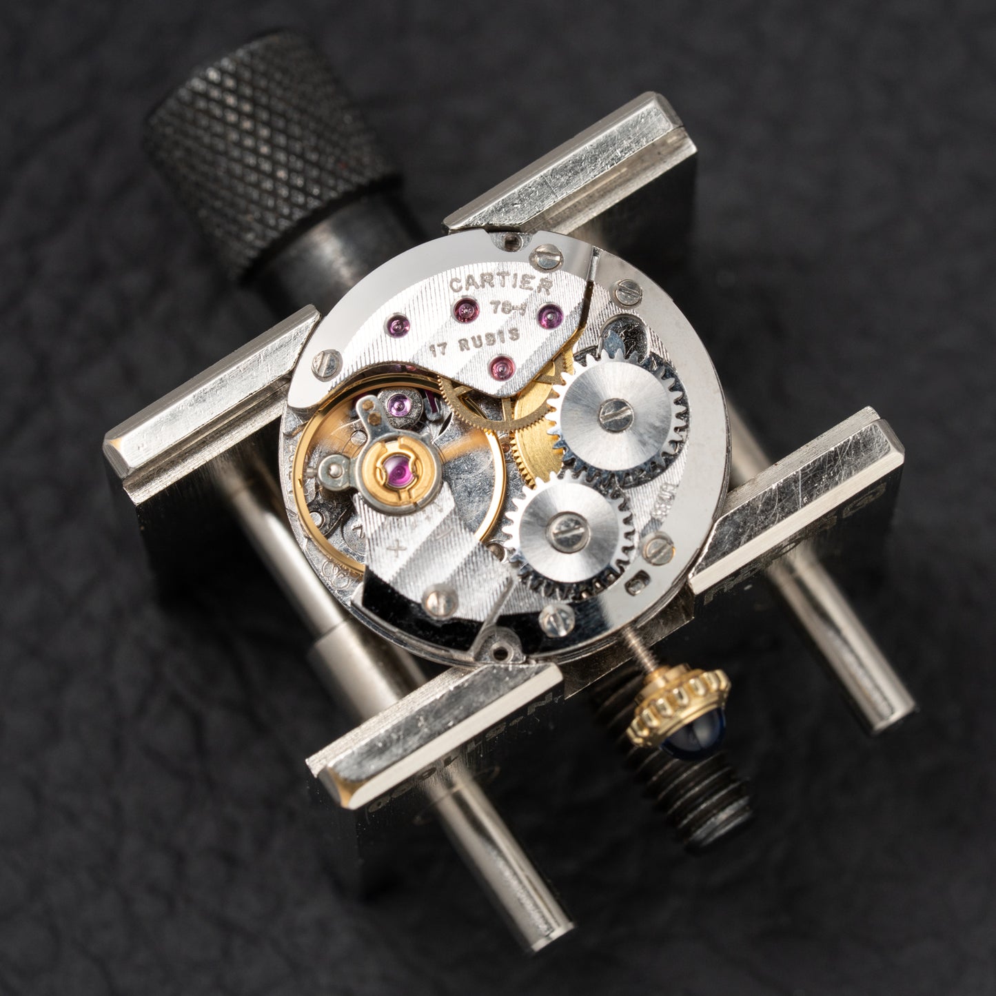 Cartier Must de Tank "Set of Three" Burgundy from 1985 Ultra-Rare Collector’s Treasure