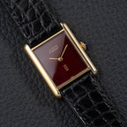 Cartier Must de Tank "Set of Three" Burgundy from 1985 Ultra-Rare Collector’s Treasure