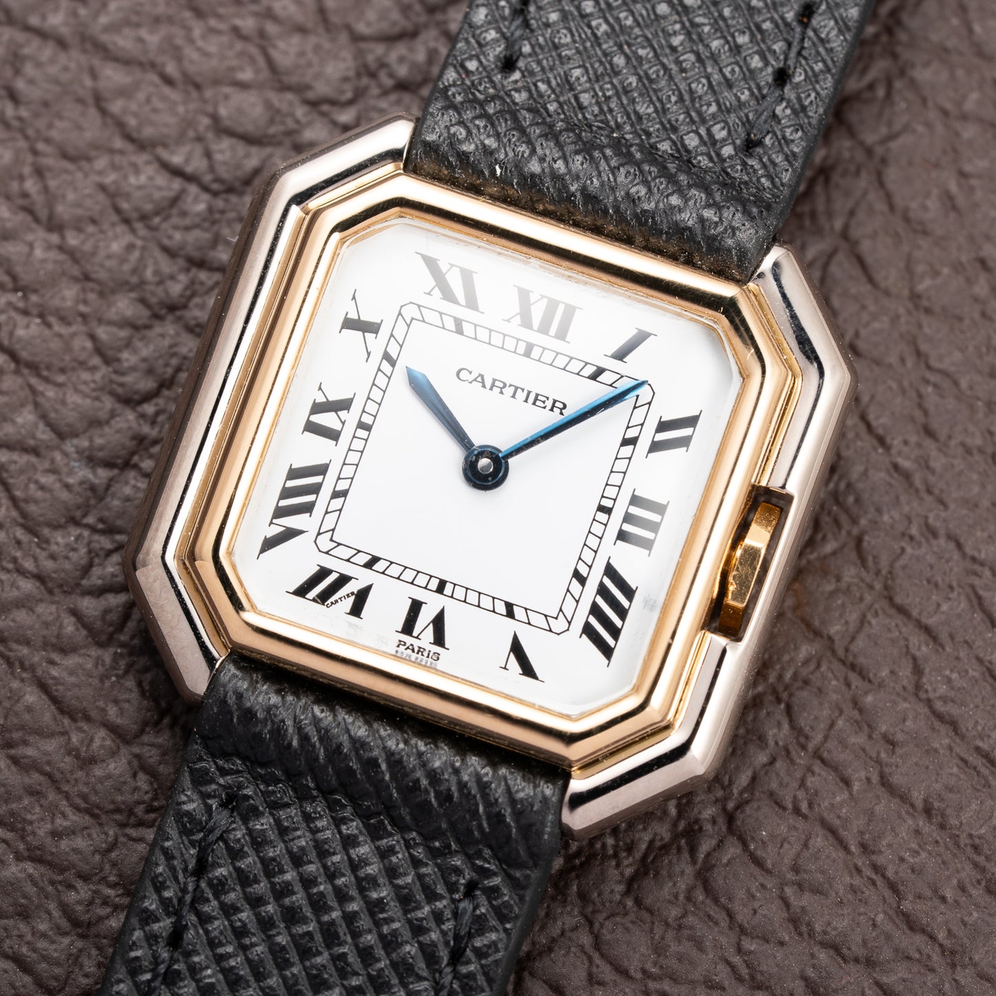Cartier Ceinture "Paris" Dial 18K White & Yellow Gold PM Ref. 78210  from 1970s