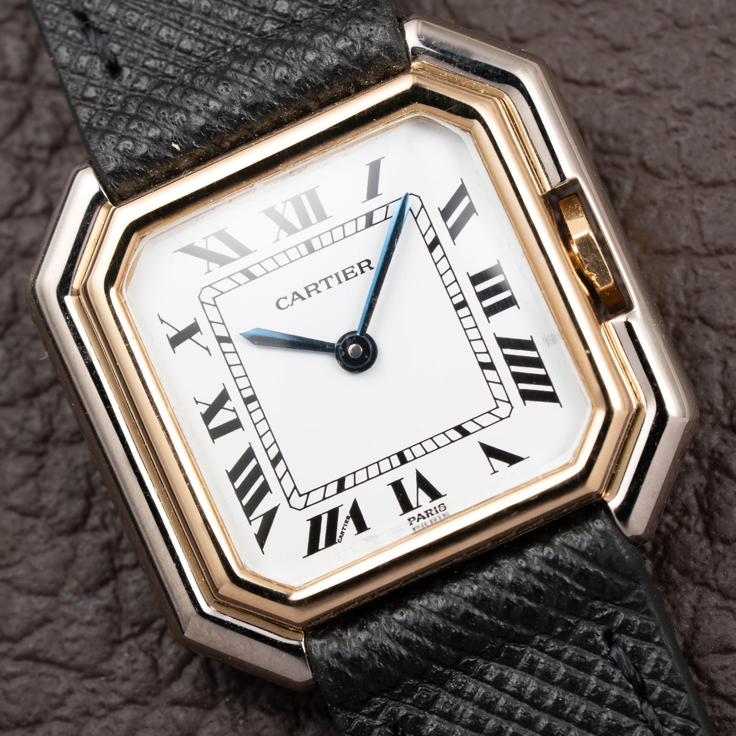 Cartier Ceinture "Paris" Dial 18K White & Yellow Gold PM Ref. 78210  from 1970s