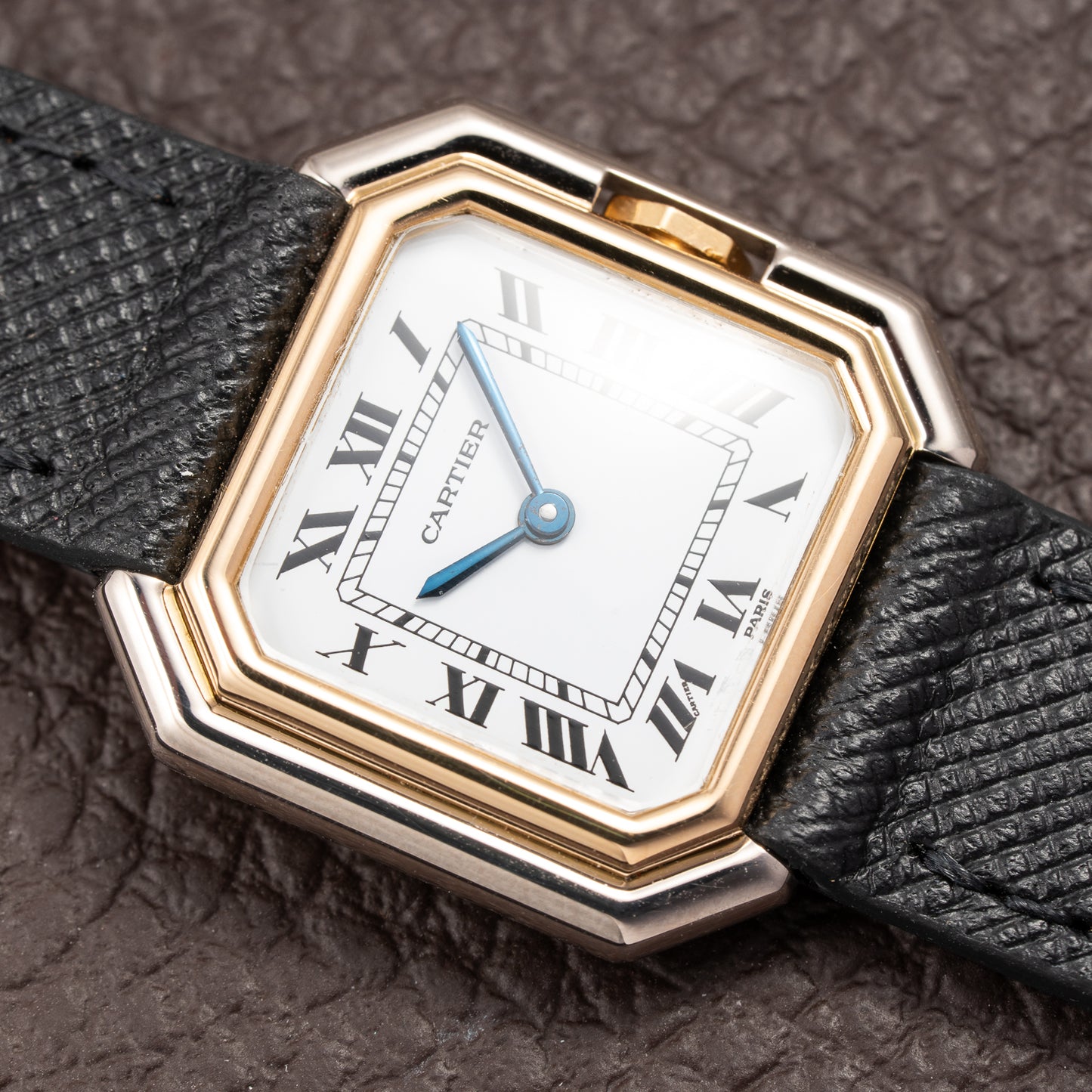 Cartier Ceinture "Paris" Dial 18K White & Yellow Gold PM Ref. 78210  from 1970s