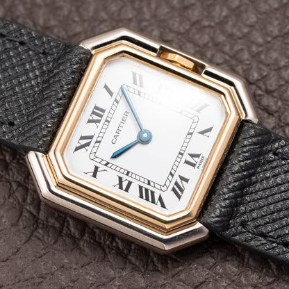 Cartier Ceinture "Paris" Dial 18K White & Yellow Gold PM Ref. 78210  from 1970s