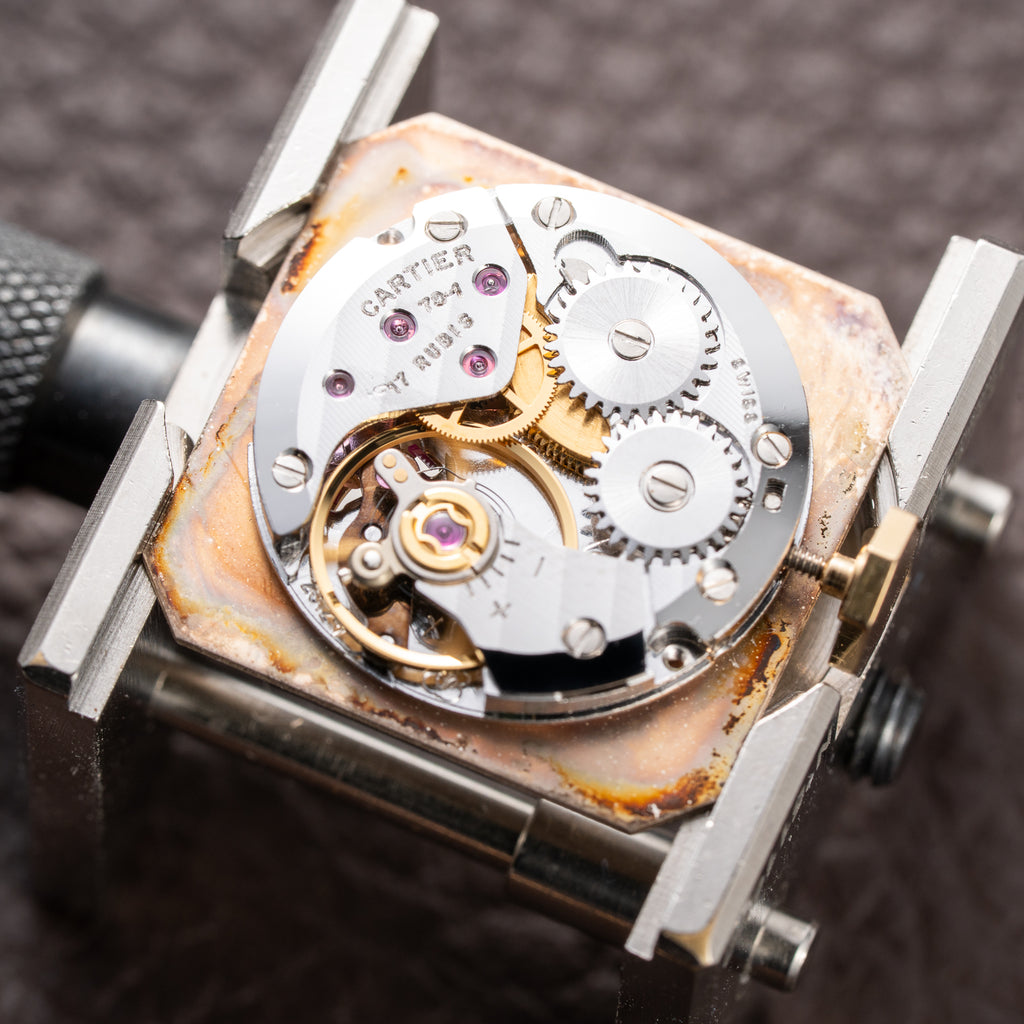 Cartier Ceinture 'Paris' Signed Dial 18K Yellow Gold GM Ref. 78099 from 1970s