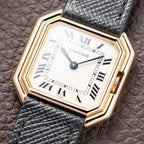 Cartier Ceinture 'Paris' Signed Dial 18K Yellow Gold GM Ref. 78099 from 1970s