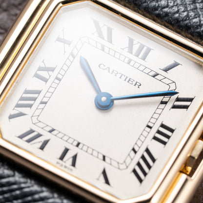 Cartier Ceinture 'Paris' Signed Dial 18K Yellow Gold GM Ref. 78099 from 1970s