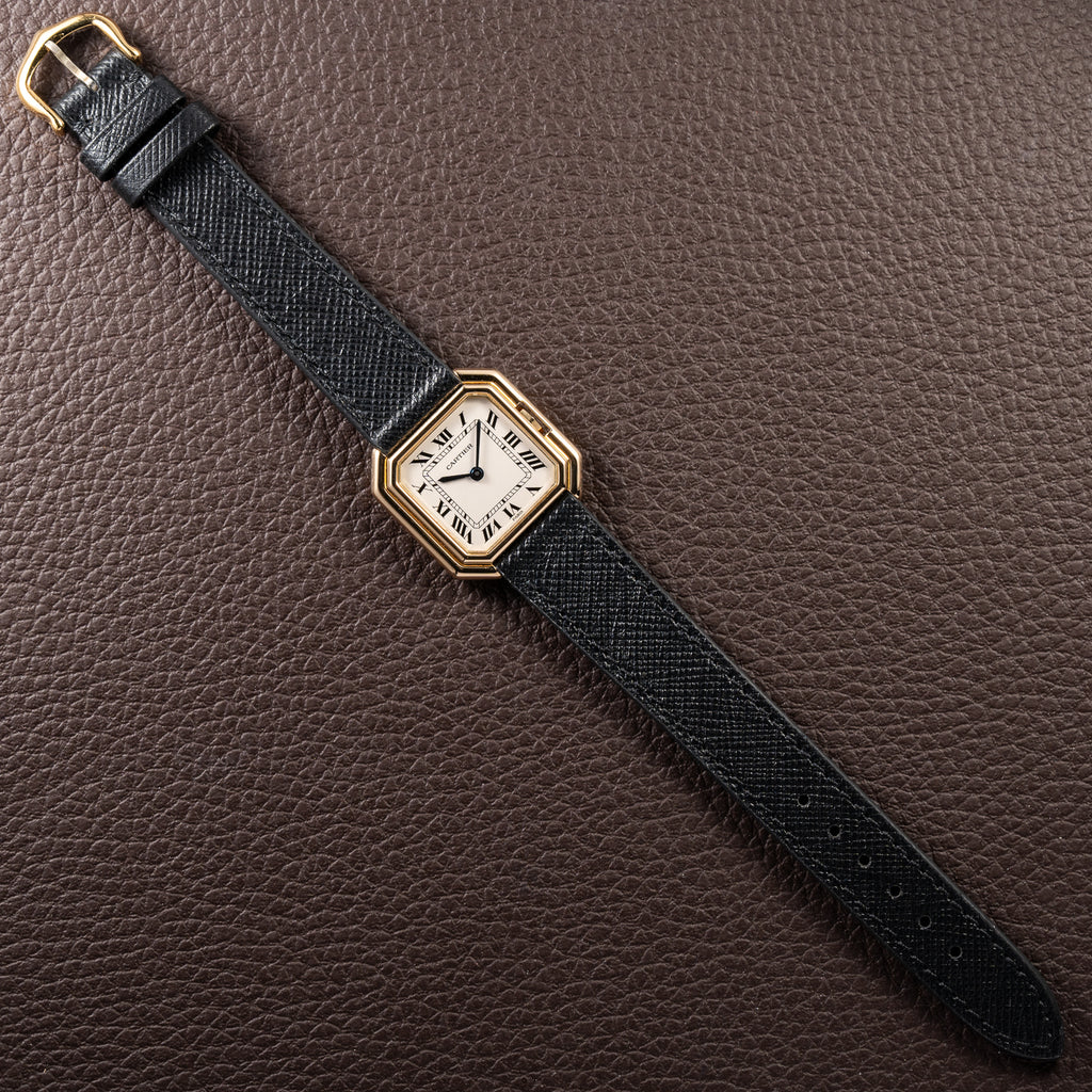 Cartier Ceinture 'Paris' Signed Dial 18K Yellow Gold GM Ref. 78099 from 1970s