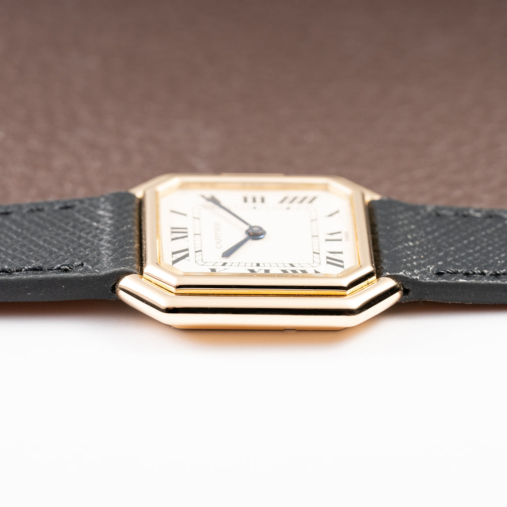 Cartier Ceinture 'Paris' Signed Dial 18K Yellow Gold GM Ref. 78099 from 1970s
