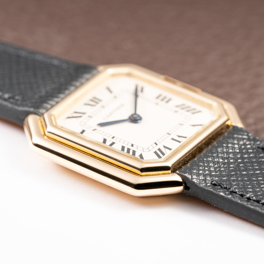 Cartier Ceinture 'Paris' Signed Dial 18K Yellow Gold GM Ref. 78099 from 1970s