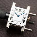 Cartier Ceinture "Paris" Dial Grain de Riz Bracelet 18K Yellow Gold PM Ref. 78100 from 1970s