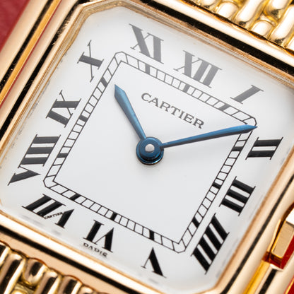 Cartier Ceinture "Paris" Dial Grain de Riz Bracelet 18K Yellow Gold PM Ref. 78100 from 1970s