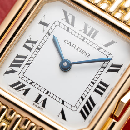 Cartier Ceinture "Paris" Dial Grain de Riz Bracelet 18K Yellow Gold PM Ref. 78100 from 1970s