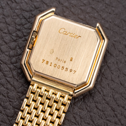 Cartier Ceinture "Paris" Dial Grain de Riz Bracelet 18K Yellow Gold PM Ref. 78100 from 1970s