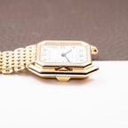 Cartier Ceinture "Paris" Dial Grain de Riz Bracelet 18K Yellow Gold PM Ref. 78100 from 1970s