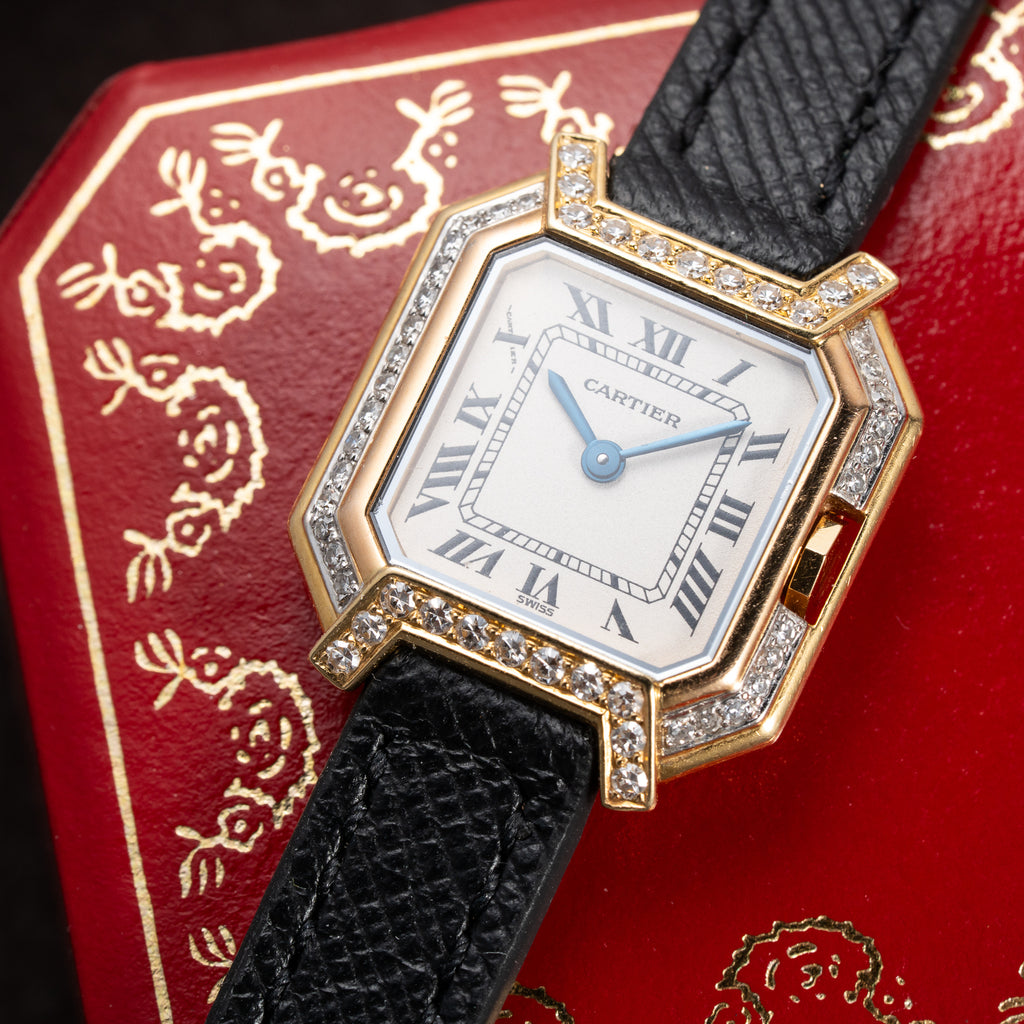 Cartier Ceinture Factory Diamond Tricolor Yellow, Pink, White Gold Ref. 66037 from 1980s