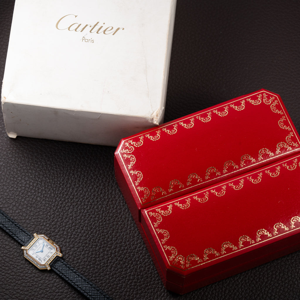 Cartier Ceinture Factory Diamond Tricolor Yellow, Pink, White Gold Ref. 66037 from 1980s