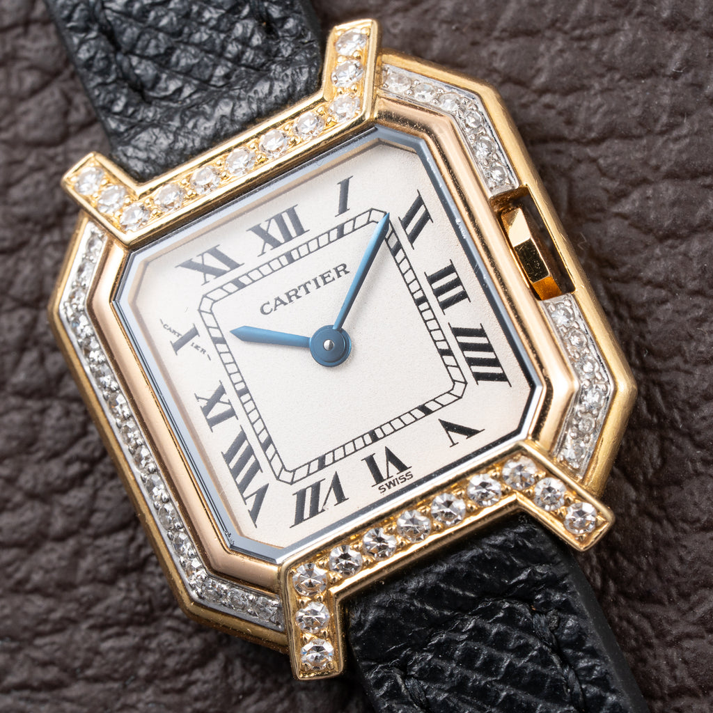 Cartier Ceinture Factory Diamond Tricolor Yellow, Pink, White Gold Ref. 66037 from 1980s