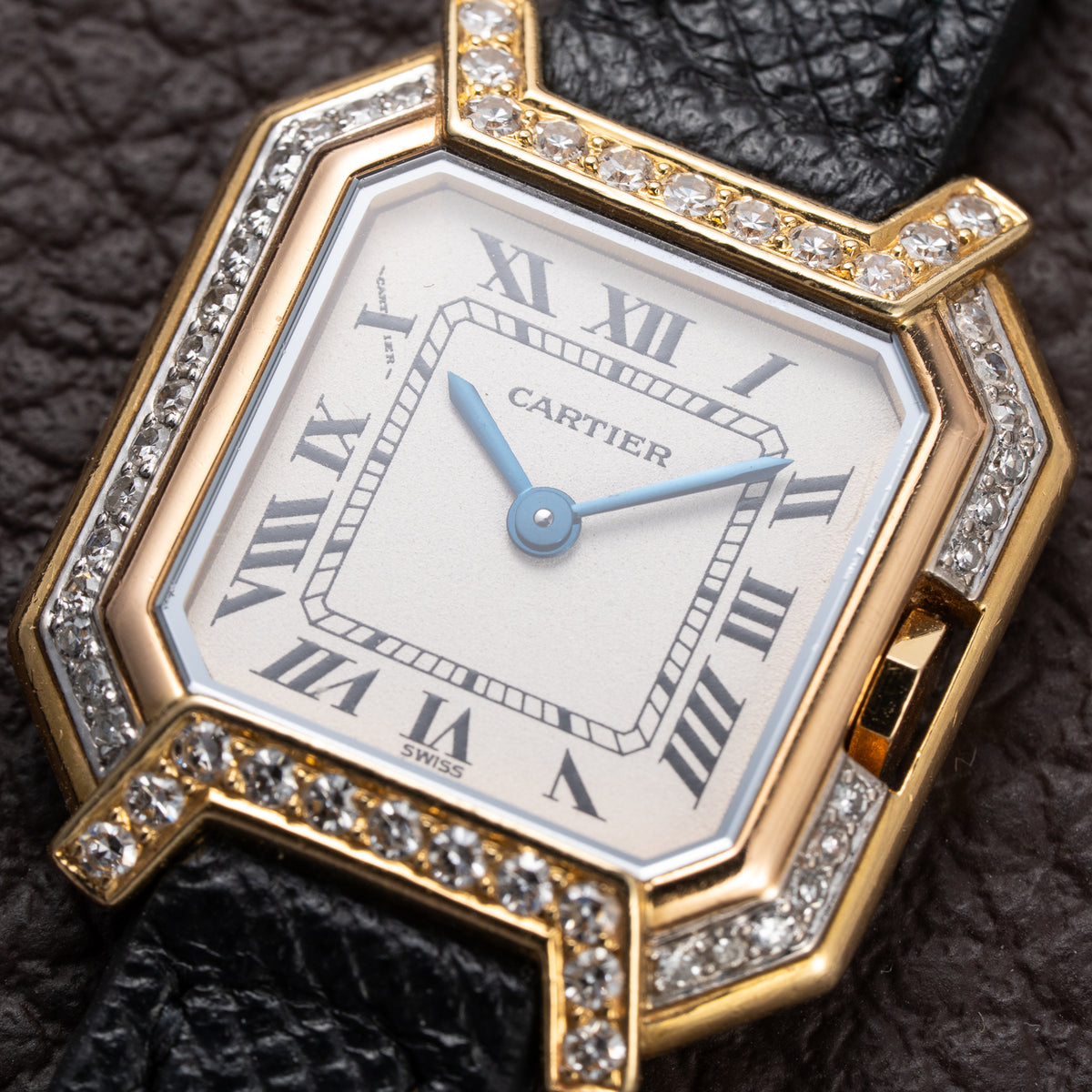 Cartier Ceinture Factory Diamond Tricolor Yellow, Pink, White Gold Ref. 66037 from 1980s