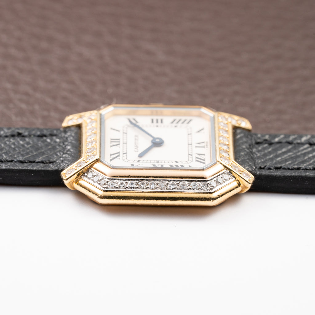Cartier Ceinture Factory Diamond Tricolor Yellow, Pink, White Gold Ref. 66037 from 1980s
