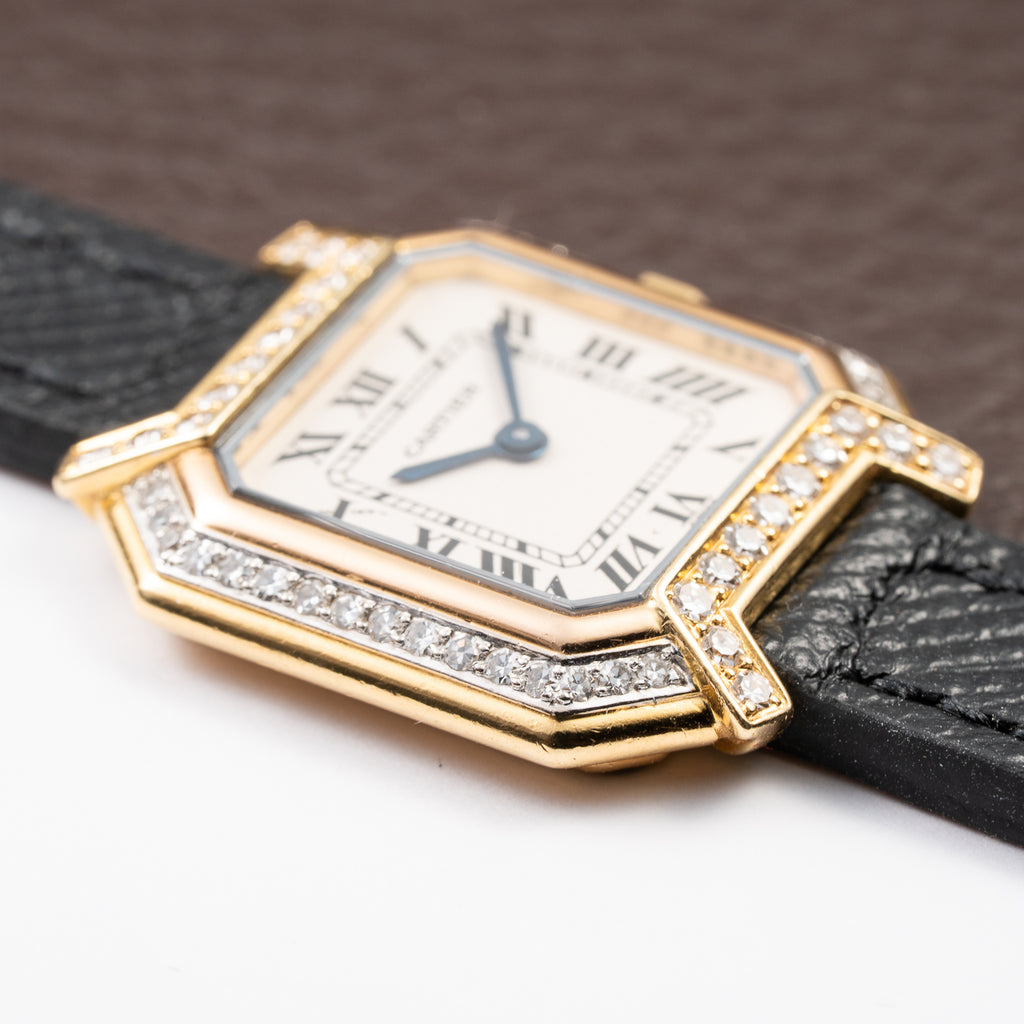 Cartier Ceinture Factory Diamond Tricolor Yellow, Pink, White Gold Ref. 66037 from 1980s
