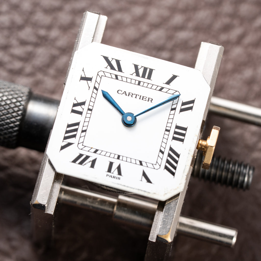Cartier Ceinture 'Paris' Signed Dial 18K Yellow Gold SM Ref. 78100 from 1970s