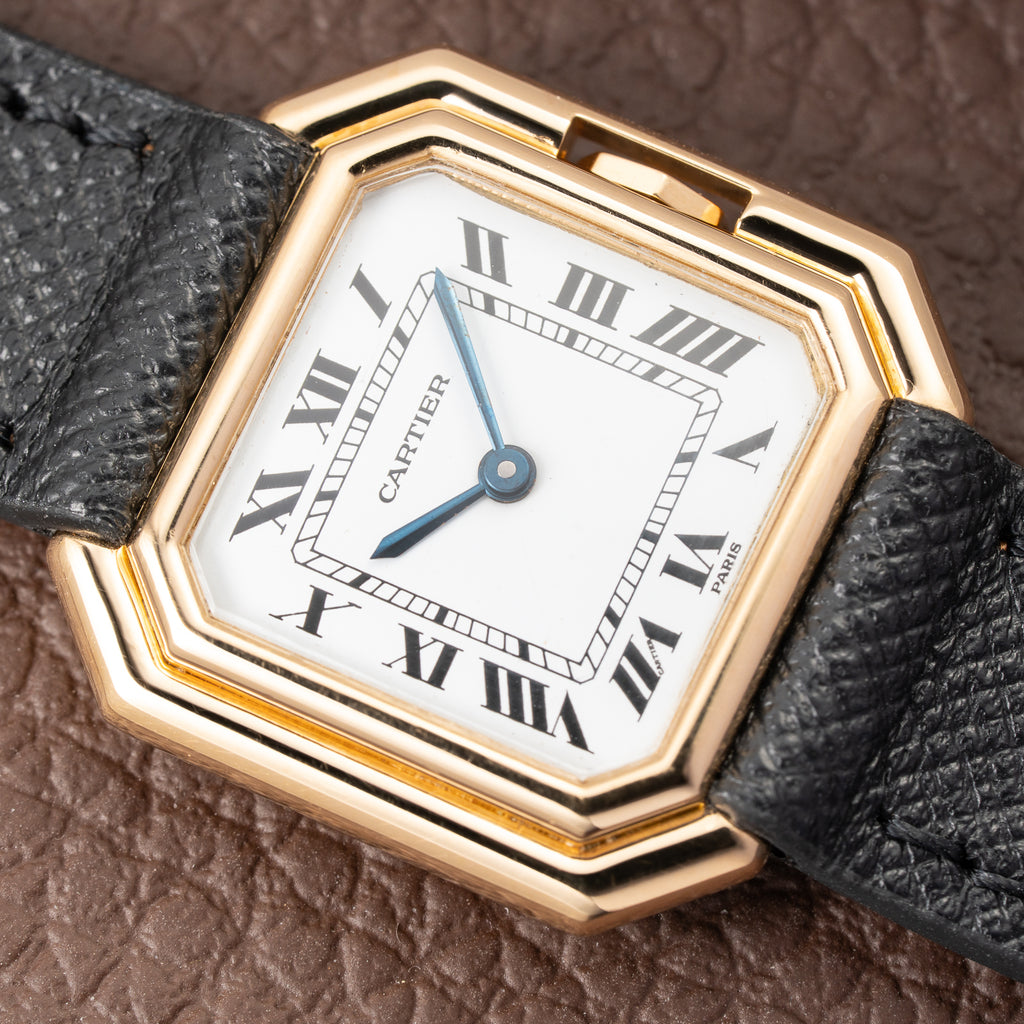 Cartier Ceinture 'Paris' Signed Dial 18K Yellow Gold SM Ref. 78100 from 1970s