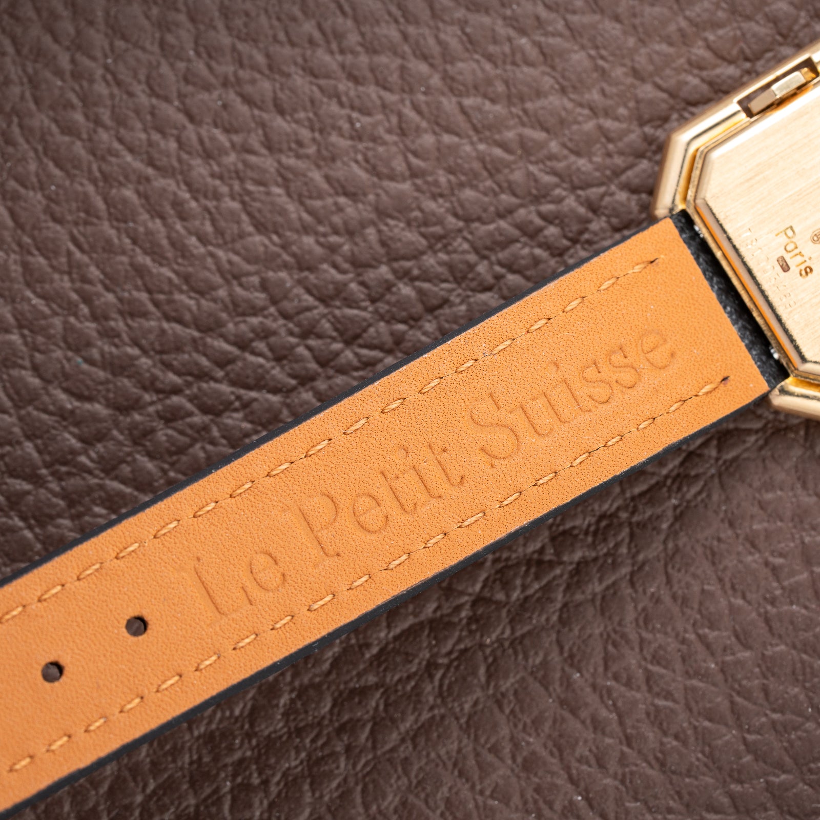 Cartier Ceinture 'Paris' Signed Dial 18K Yellow Gold SM Ref. 78100 from 1970s