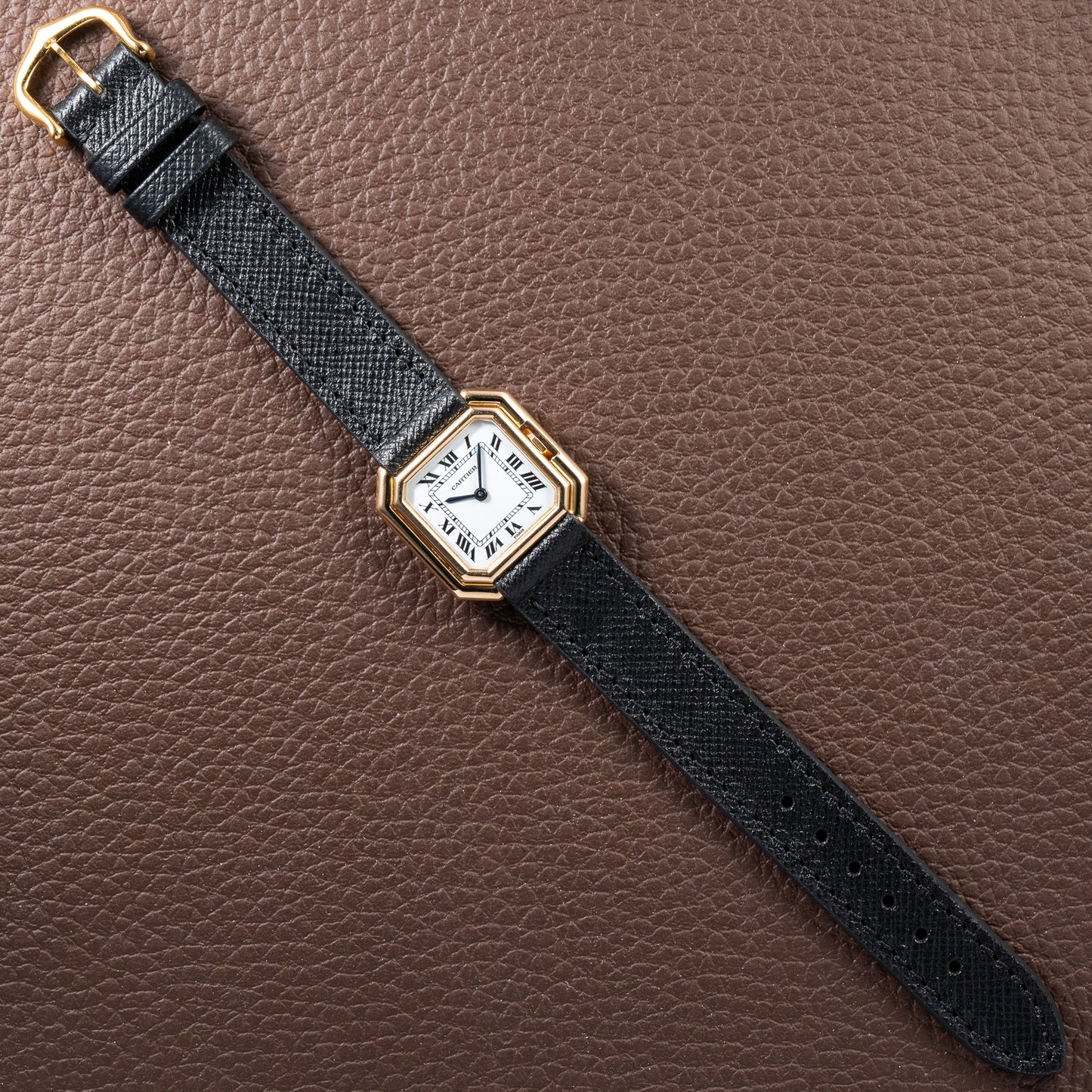 Cartier Ceinture 'Paris' Signed Dial 18K Yellow Gold SM Ref. 78100 from 1970s