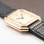 Cartier Ceinture 'Paris' 18K Yellow Gold Rare Art Deco Doré Dial Ref. 78100 Full Set from 1980