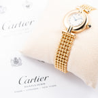 Cartier Colisée “Boules” 18k Yellow Gold – Cartier Service 2026 w/ 2-Year International Warranty Ref. 8057911 from 1990s