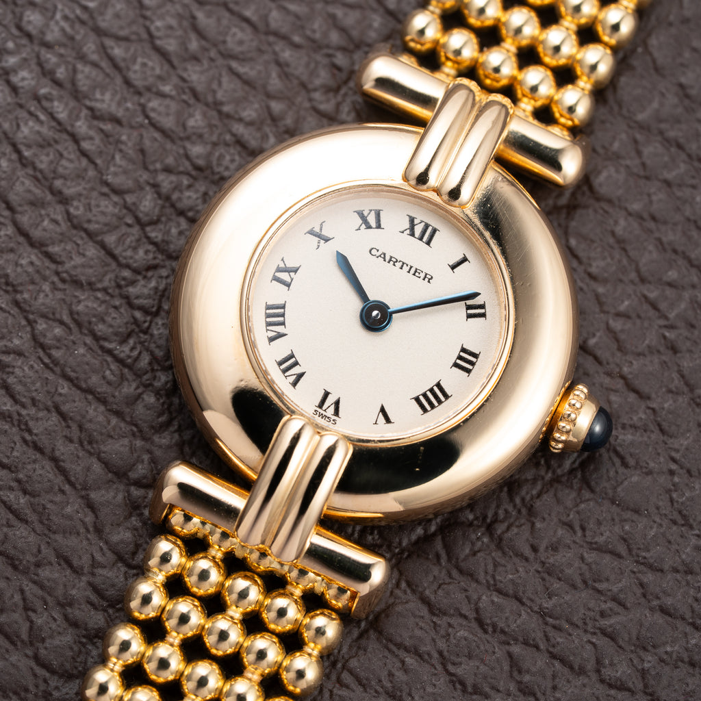 Cartier Colisée “Boules” 18k Yellow Gold – Cartier Service 2026 w/ 2-Year International Warranty Ref. 8057911 from 1990s
