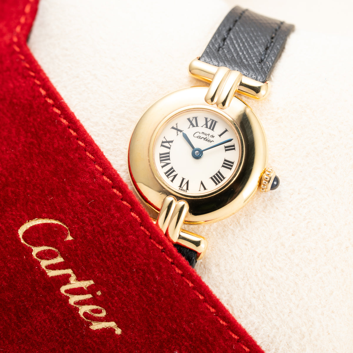 Cartier Must de Colisée Vermeil Cartier Service 2026 w/ 2 Year International Warranty Ref Ref. 590002 from 1990s
