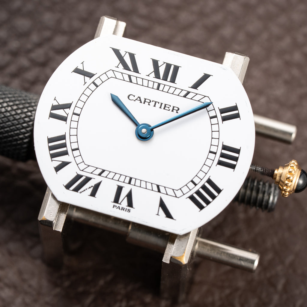 Cartier Ellipse Horizontal Jumbo “Paris” 18k Yellow Gold GM Ref. 78091 from 1970s