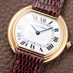 Cartier Ellipse Horizontal Jumbo “Paris” 18k Yellow Gold GM Ref. 78091 from 1970s