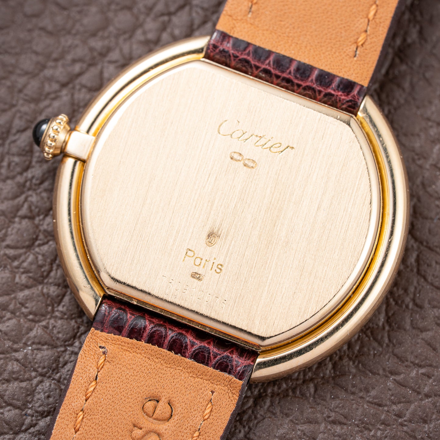 Cartier Ellipse Horizontal Jumbo “Paris” 18k Yellow Gold GM Ref. 78091 from 1970s