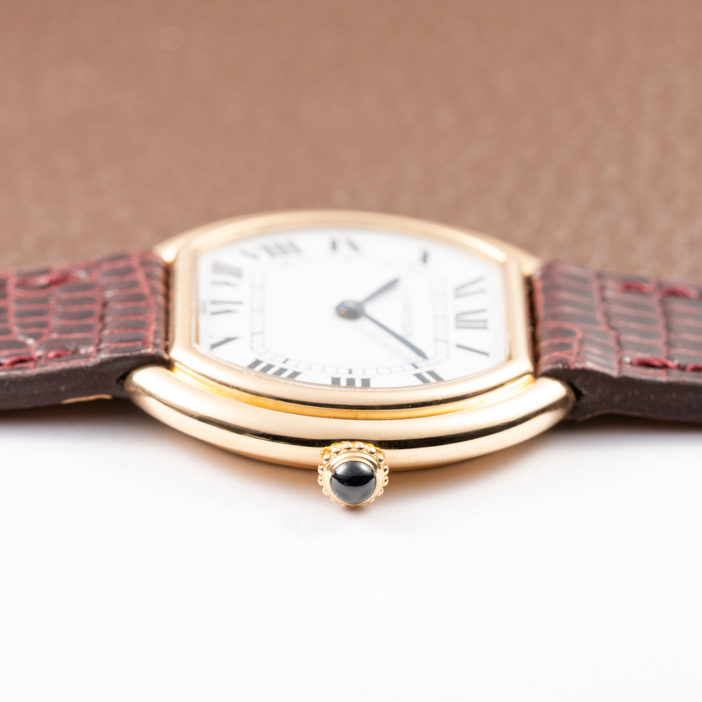 Cartier Ellipse Horizontal Jumbo “Paris” 18k Yellow Gold GM Ref. 78091 from 1970s