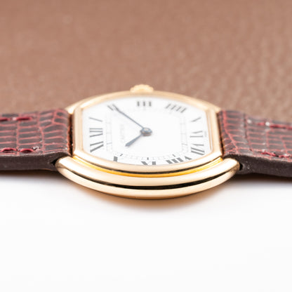 Cartier Ellipse Horizontal Jumbo “Paris” 18k Yellow Gold GM Ref. 78091 from 1970s