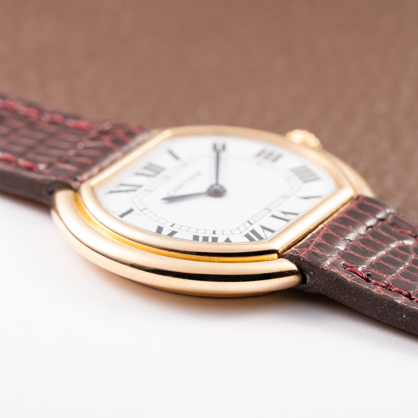 Cartier Ellipse Horizontal Jumbo “Paris” 18k Yellow Gold GM Ref. 78091 from 1970s