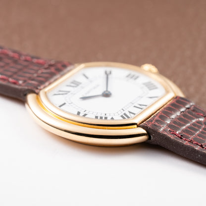 Cartier Ellipse Horizontal Jumbo “Paris” 18k Yellow Gold GM Ref. 78091 from 1970s