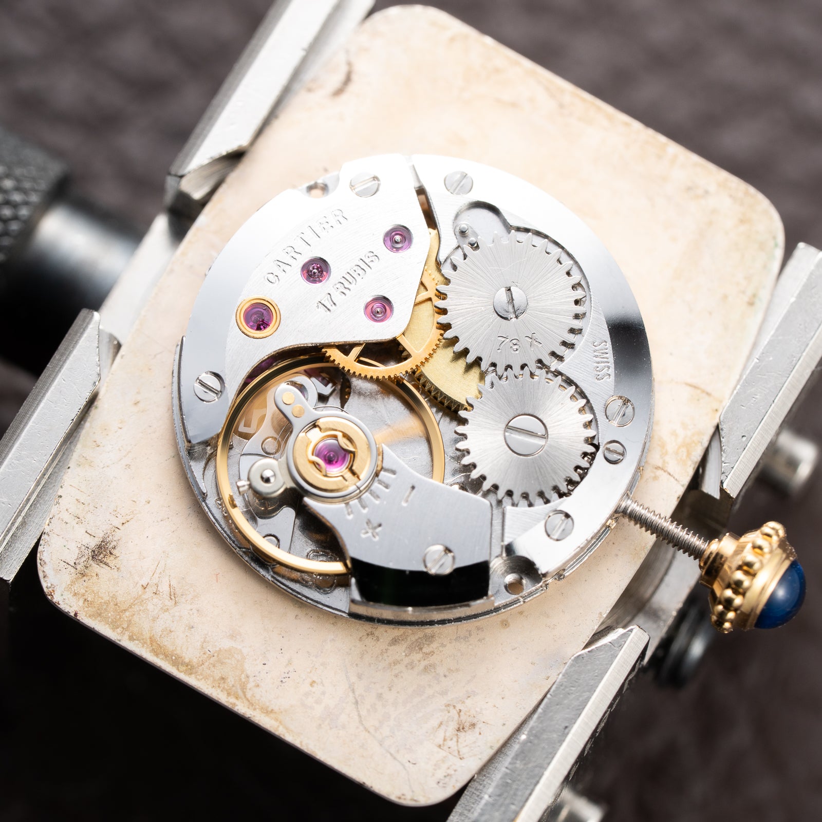Cartier Fabergé 'Paris' Dial 18K Yellow Gold GM Ref. 78101 from 1970s
