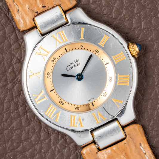 Cartier Must de 21 Gold & Steel Quartz Ref. 1330 from 1990s