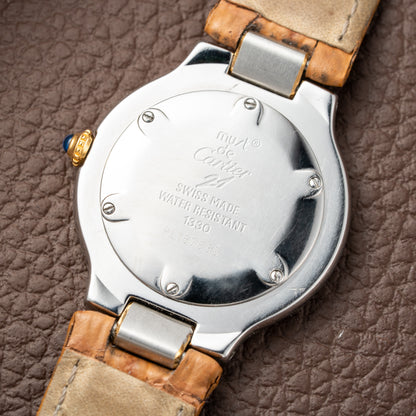 Cartier Must de 21 Gold & Steel Quartz Ref. 1330 from 1990s