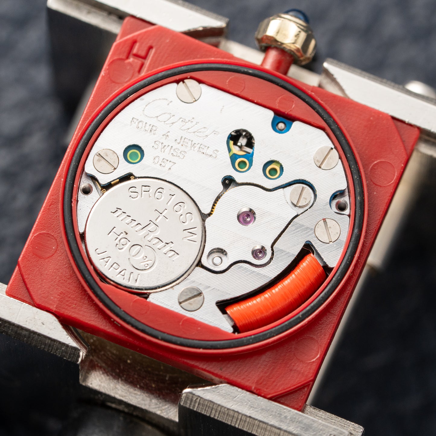 Cartier Must de Tank Vermeil Art Deco Roman Dial Reference 3 66001