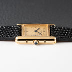 Cartier Must de Tank Vermeil Art Deco Roman Dial Reference 3 66001