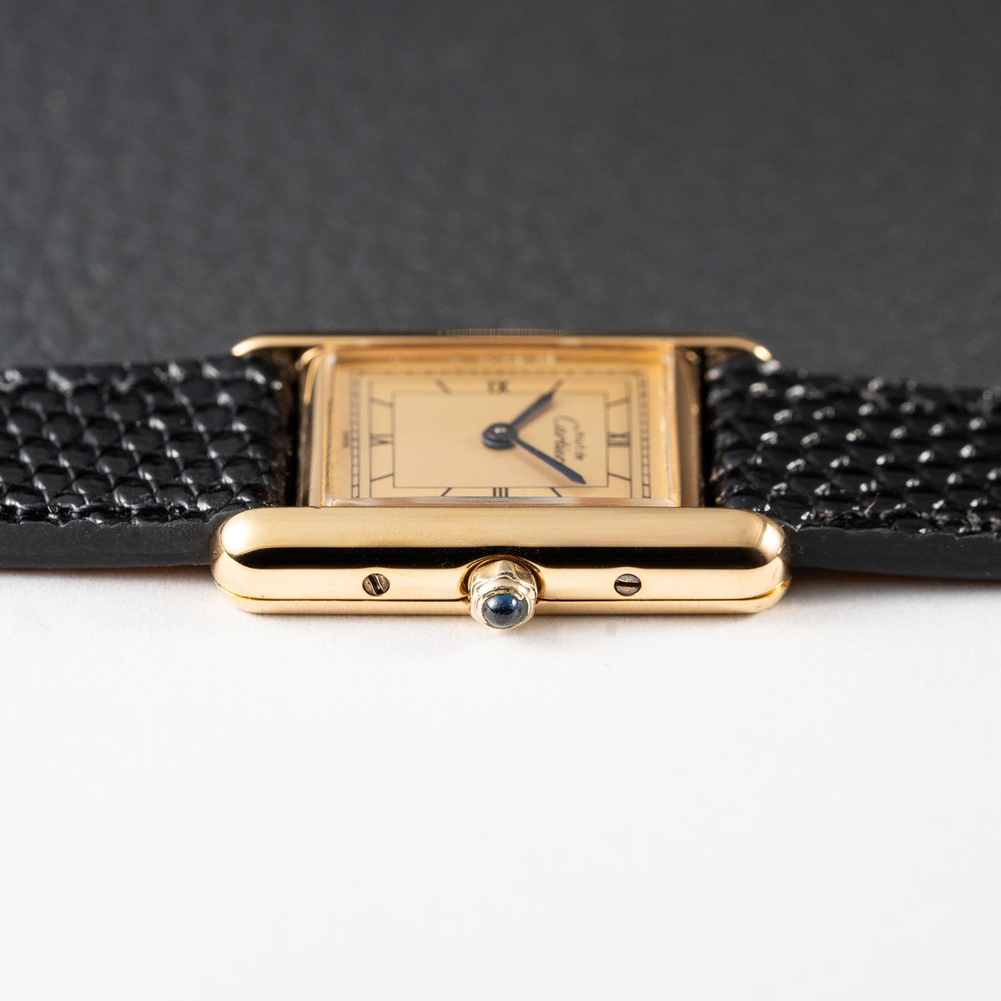 Cartier Must de Tank Vermeil Art Deco Roman Dial Reference 3 66001